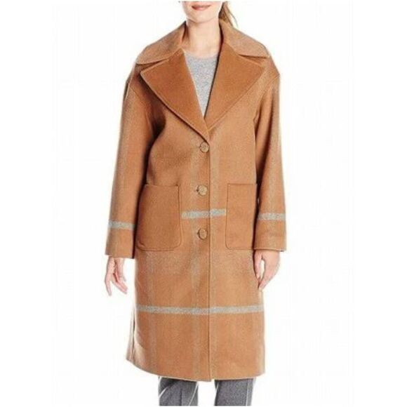 Pendleton Longline Duster Wool Blend Coat Jacket Overcoat Plaid Women's 20W - Picture 1 of 6